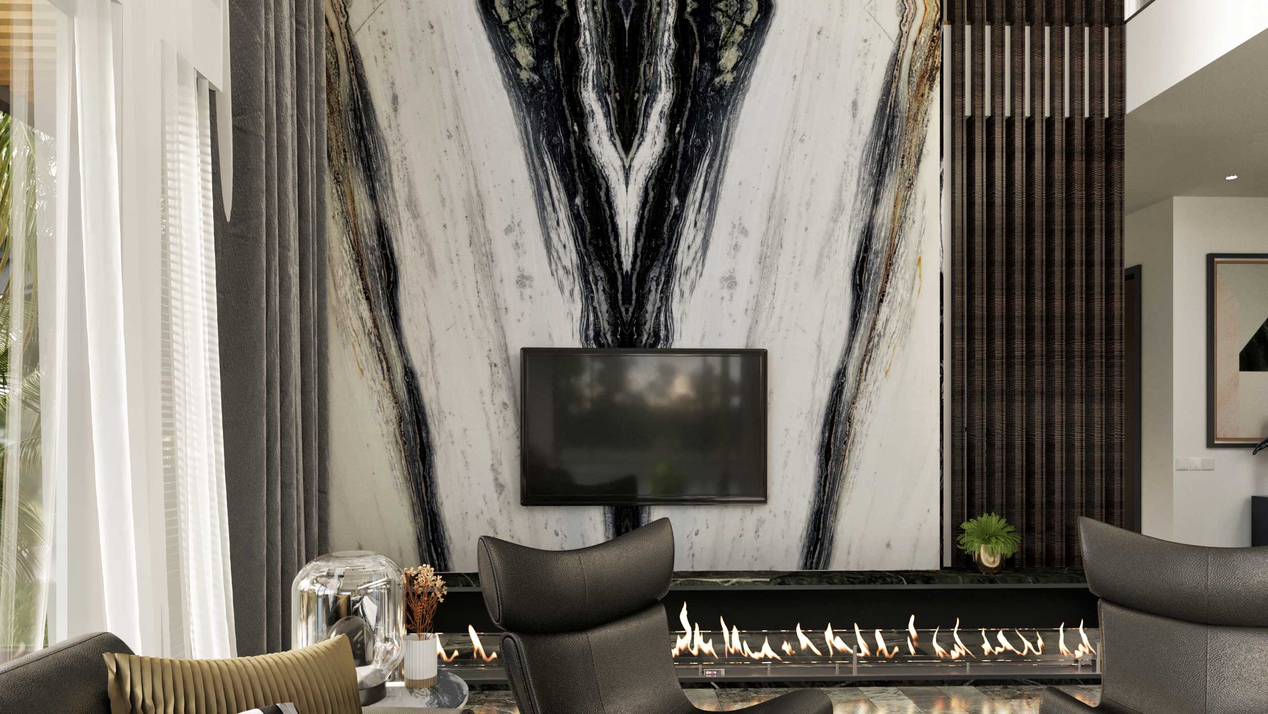 Brazillian Panda Marble