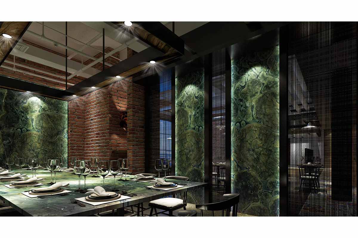 Explosion Green Marble